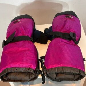 Mammut Gore-Tex Down Ski Mittens Pink Black Waterproof Insulated Winter medium
